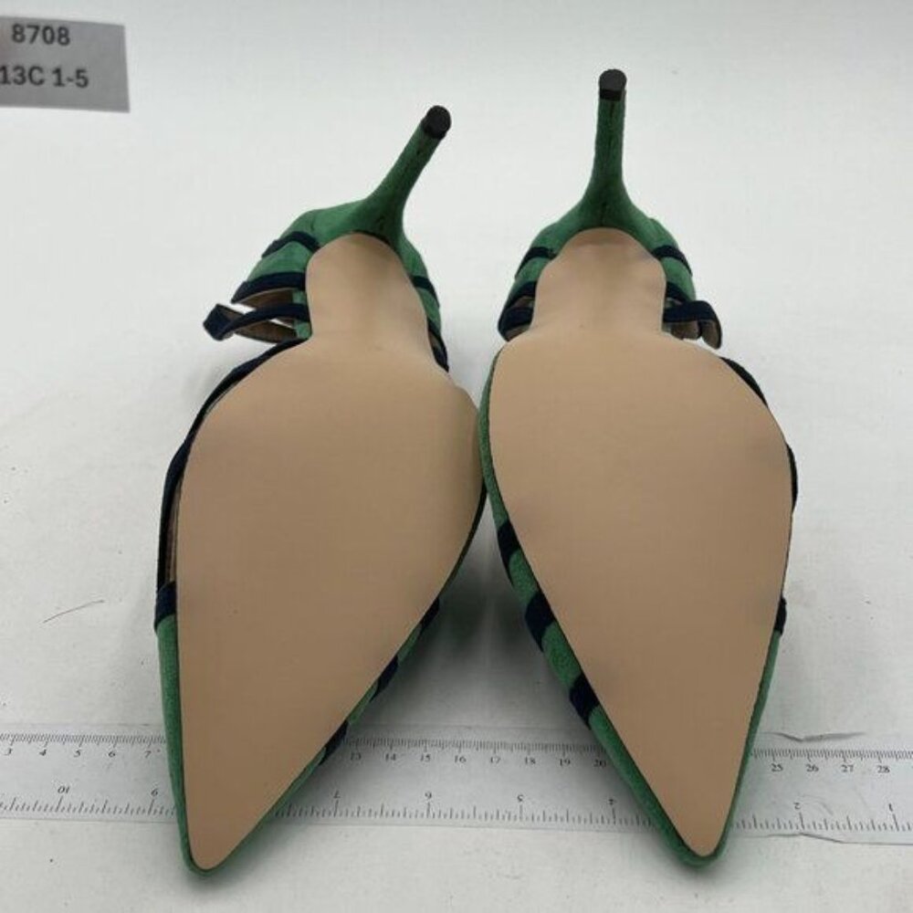 Fowt High Heels Suede Color Block Pointed Toe Sti… - image 6